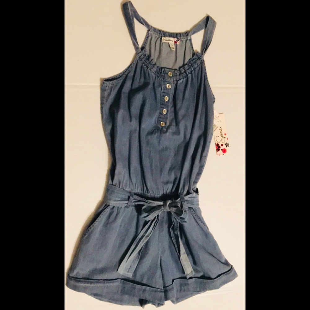 NWT Speechless Chambray Denim Short Romper